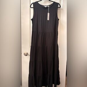 Chico's Black Tiered Maxi Dress